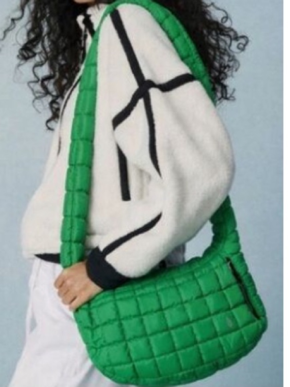 Free People Movement Mini Carryall Sling Kelly Green Bag, NWT